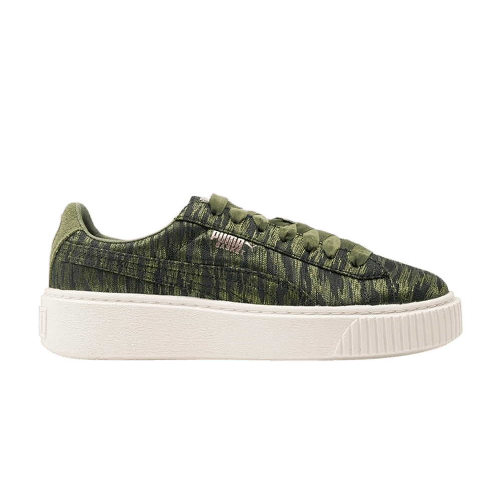 Women's Basket Platform 'Velvet Rope - Olive Night'