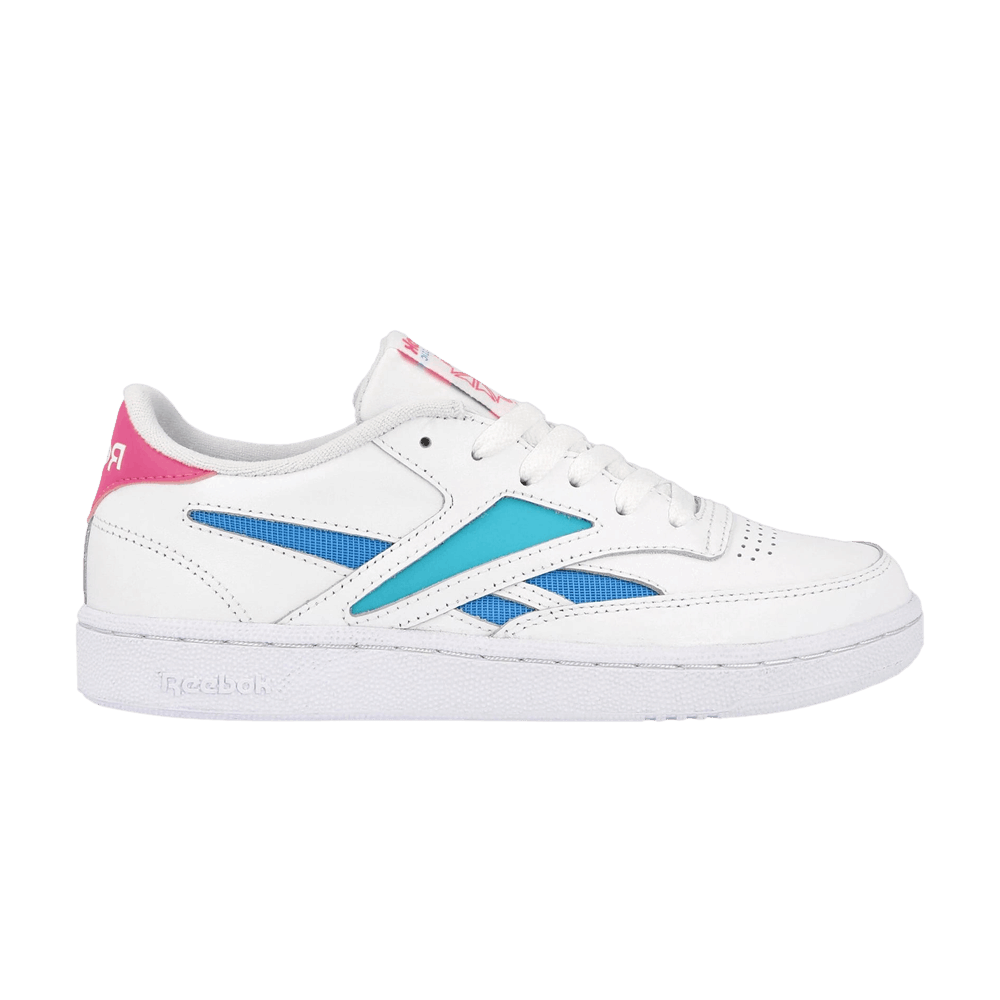 Women's Club C Revenge Mark 'White Solid Teal Bright Cyan'