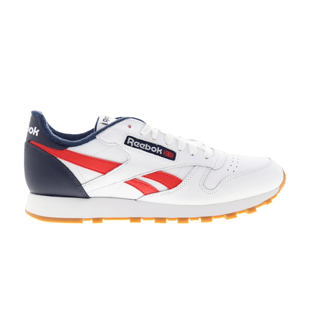 Men's Classic Leather MU 'White Navy Radiant Red'