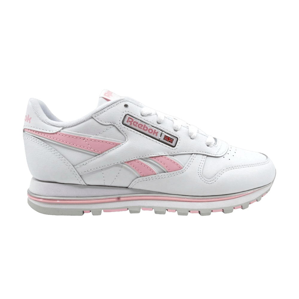 Women's Classic Leather Clip V2 'White Pink Glow'