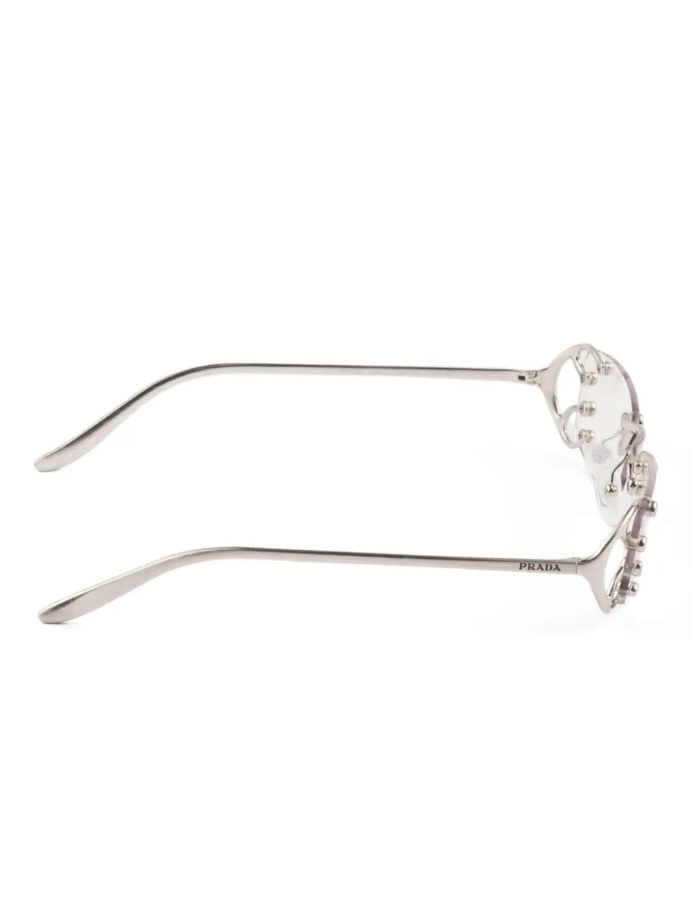 Runway embellished rectangle sunglasses