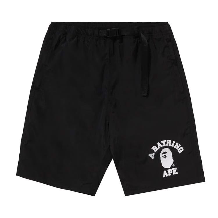 BAPE College Beach Shorts Black