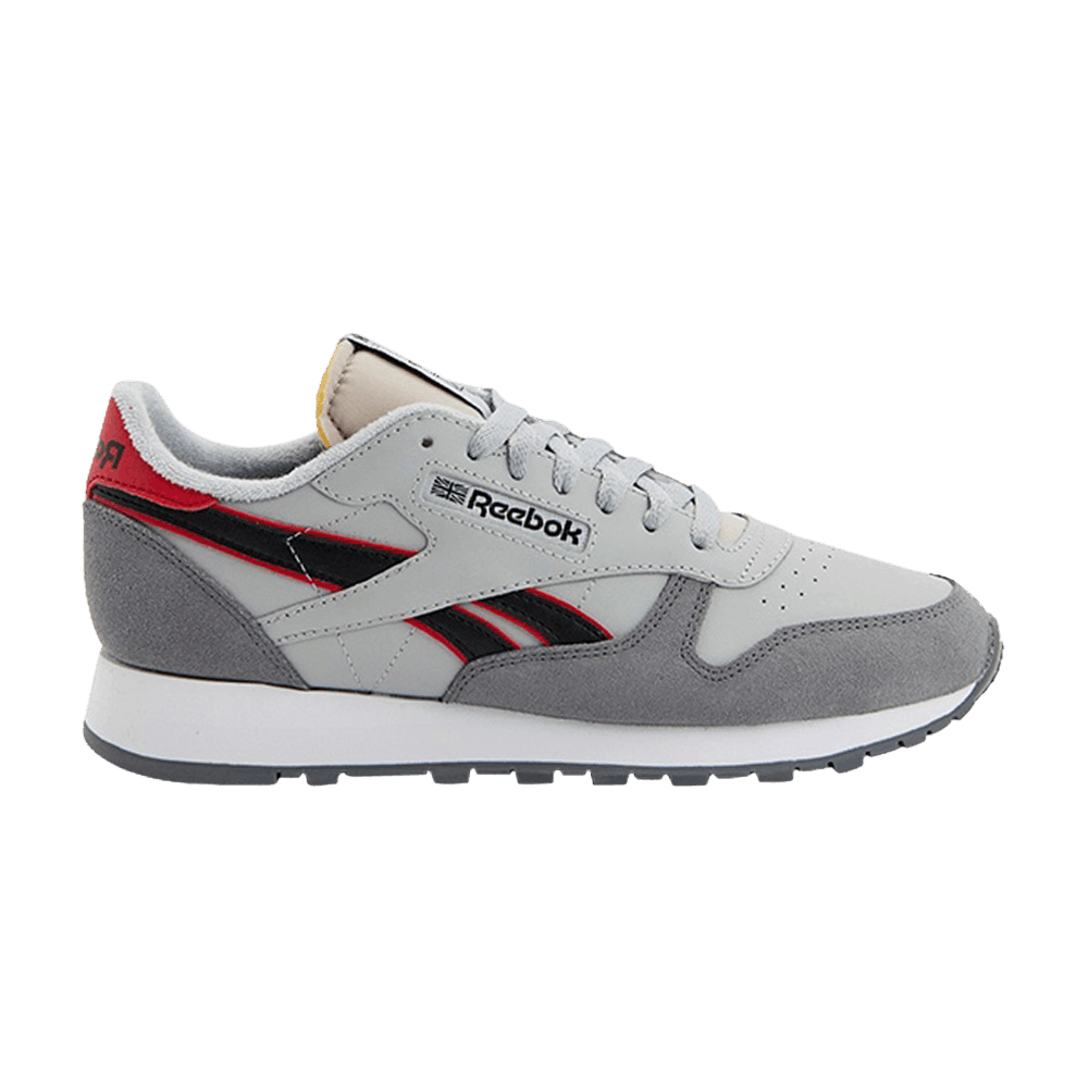 Men's Classic Leather 'Pure Grey Vector Red'