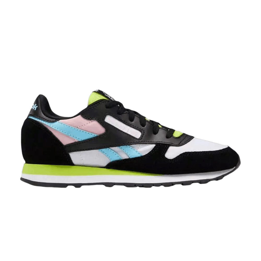 Classic Leather Big Kid 'Black White Digital Blue'