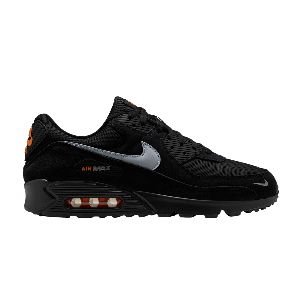 Men's Air Max 90 'Black Metallic Cool Grey Orange'