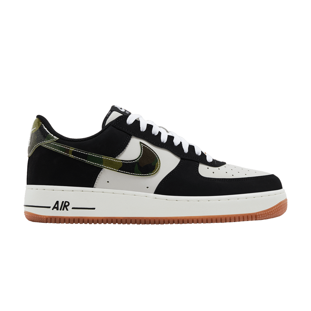 Men's Air Force 1 Low 'Black Patent Camo Swoosh'