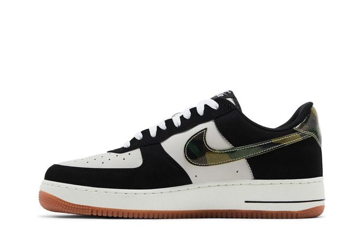 Men's Air Force 1 Low 'Black Patent Camo Swoosh'
