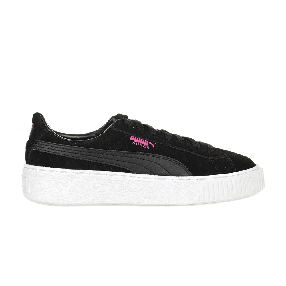 Suede Platform Jr 'Black Pink'