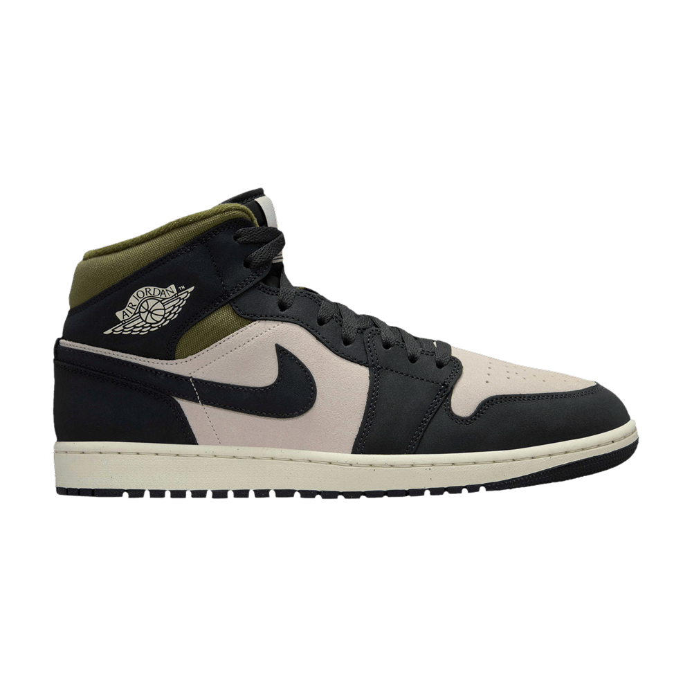 Men's Air Jordan 1 Mid 'Off Noir Medium Olive'
