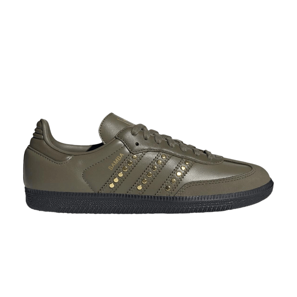 Women's Samba OG 'Studded Stripes - Dark Khaki Black'