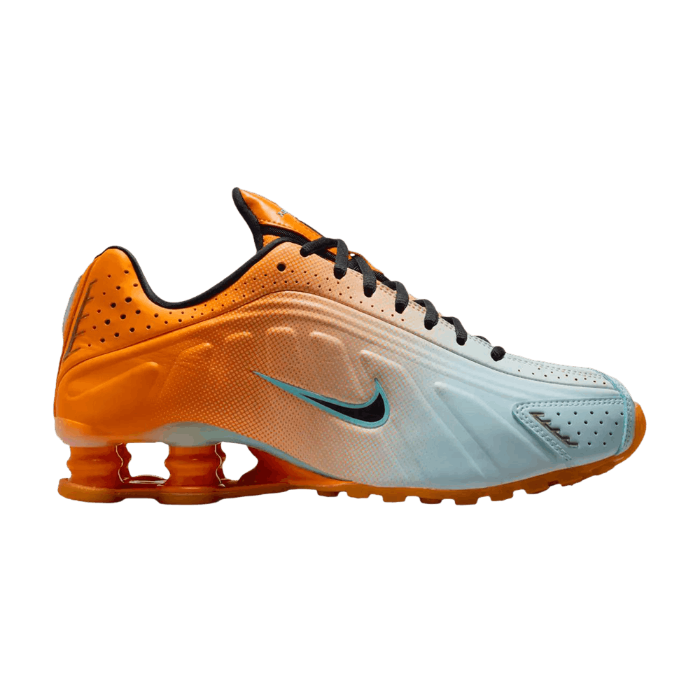 Women's Shox R4 'Vivid Orange Black Glacier Blue'