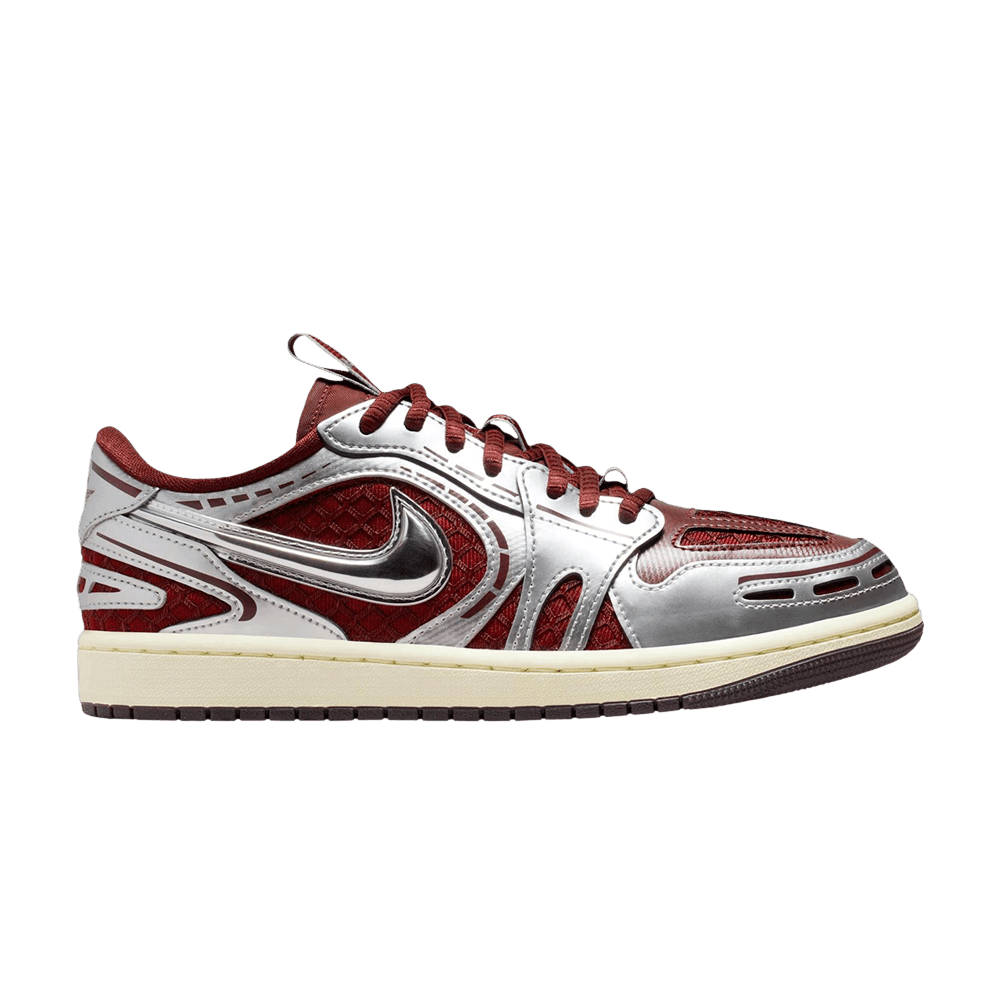 Women's Air Jordan 1 Low Method of Make V3 'Dark Team Red Metallic Silver'