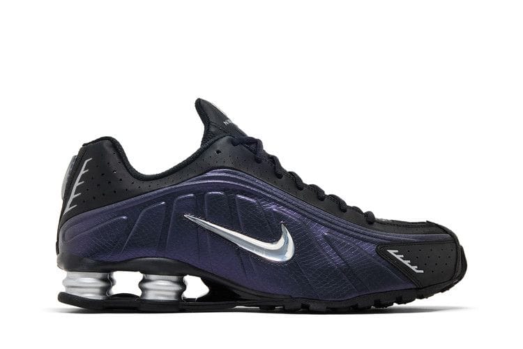 Men's Shox R4 'Black Metallic Silver Purple Dynasty'