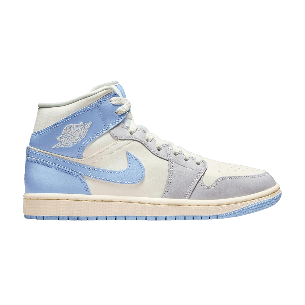 Women's Air Jordan 1 Mid 'Psychic Blue Sail Coconut Milk'