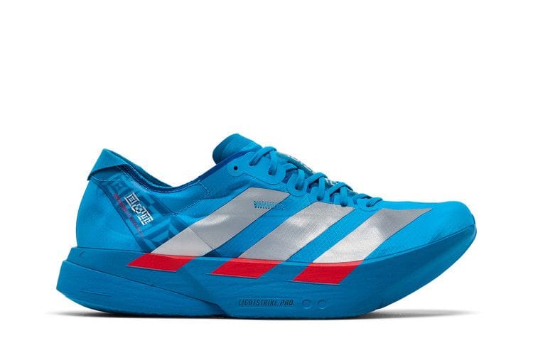 Men's Adizero Adios Pro 4 'Solar Blue Silver Metallic Lucid Red'