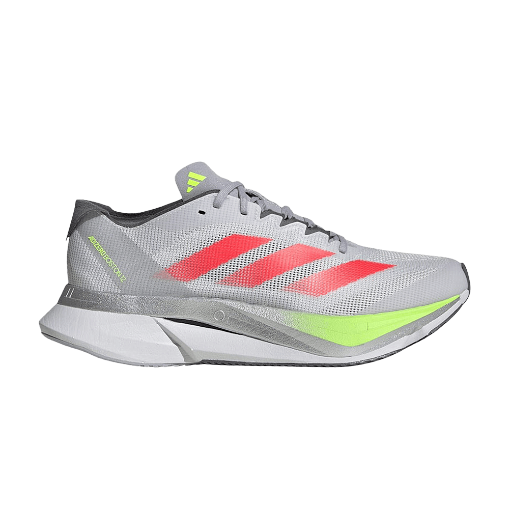 Women's Adizero Boston 12 'Dash Grey Lucid Red Lucid Lemon'