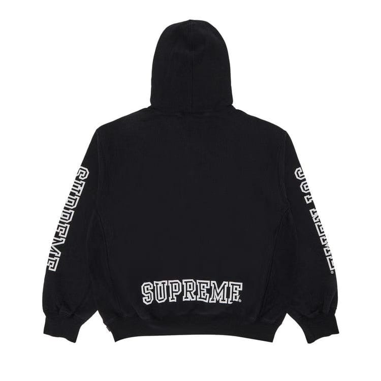 Supreme Collegiate Sleeve Hoodie Black