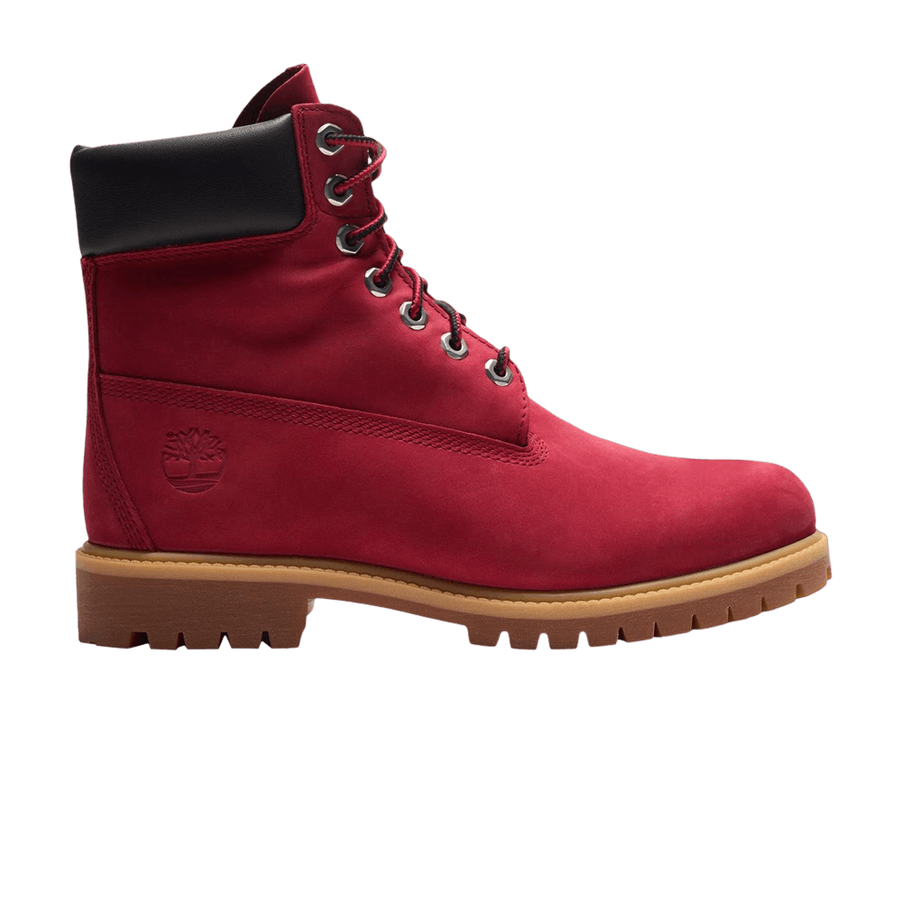 Men's 6 Inch Premium Waterproof Boot 'Dark Red Nubuck'