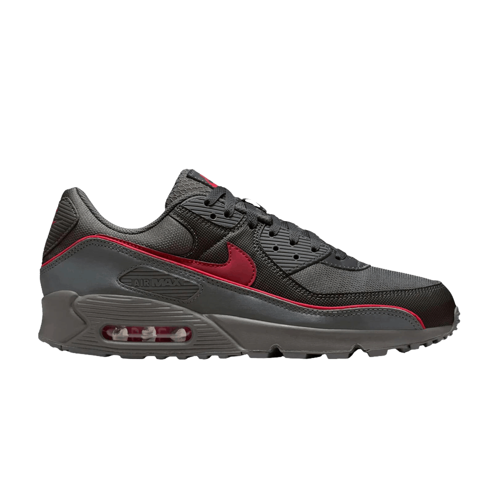 Men's Air Max 90 Premium 'Iron Grey University Red'
