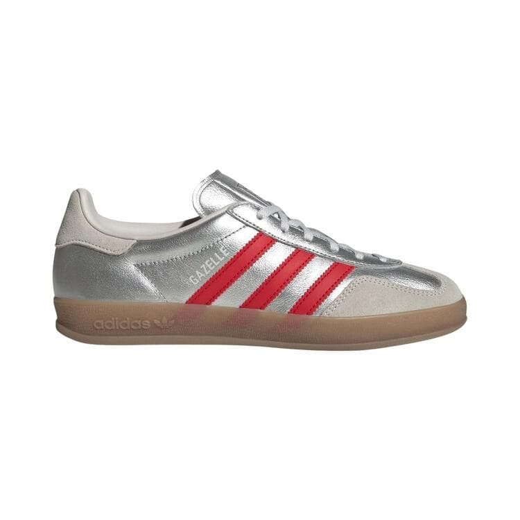 Women's Gazelle Indoor 'Silver Metallic Better Scarlet Grey'