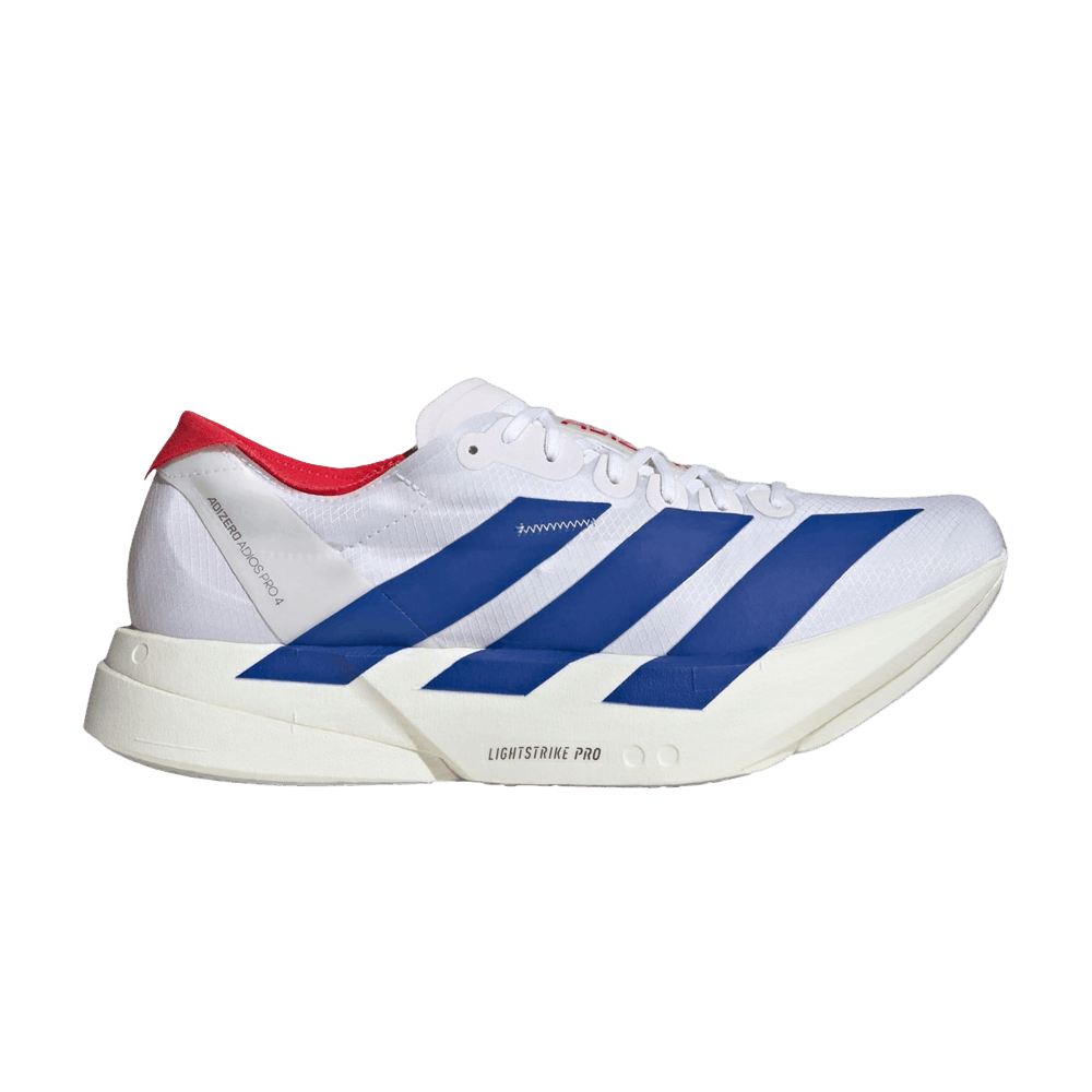 Men's Adizero Adios Pro 4 'Cloud White Royal Blue Pure Ruby'