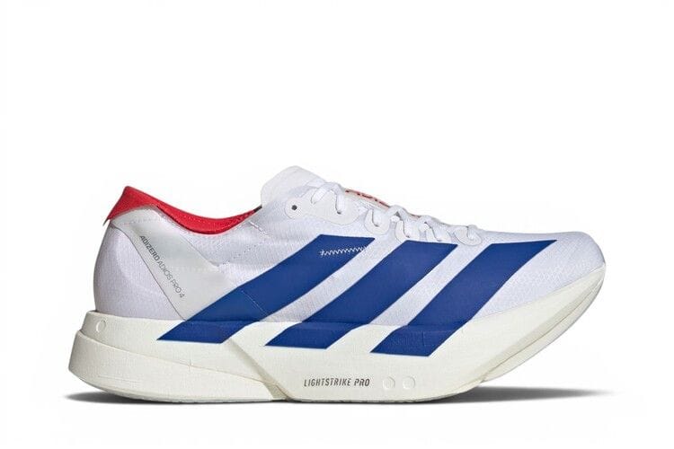Men's Adizero Adios Pro 4 'Cloud White Royal Blue Pure Ruby'