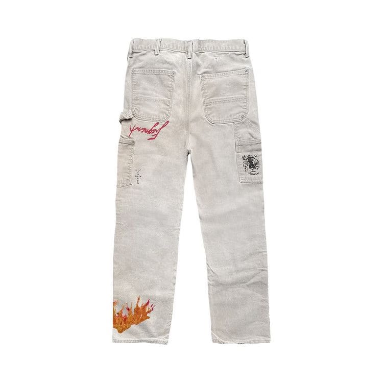 Cactus Jack by Travis Scott For Fragment Painters Imagination Pant White