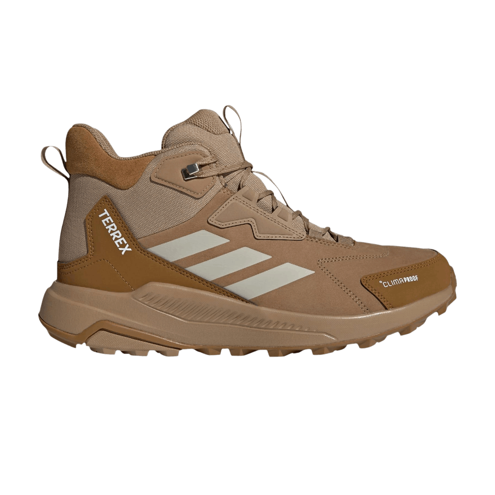 Men's Adidas Terrex Anylander Leather Mid Climaproof 'Cardboard Beige'