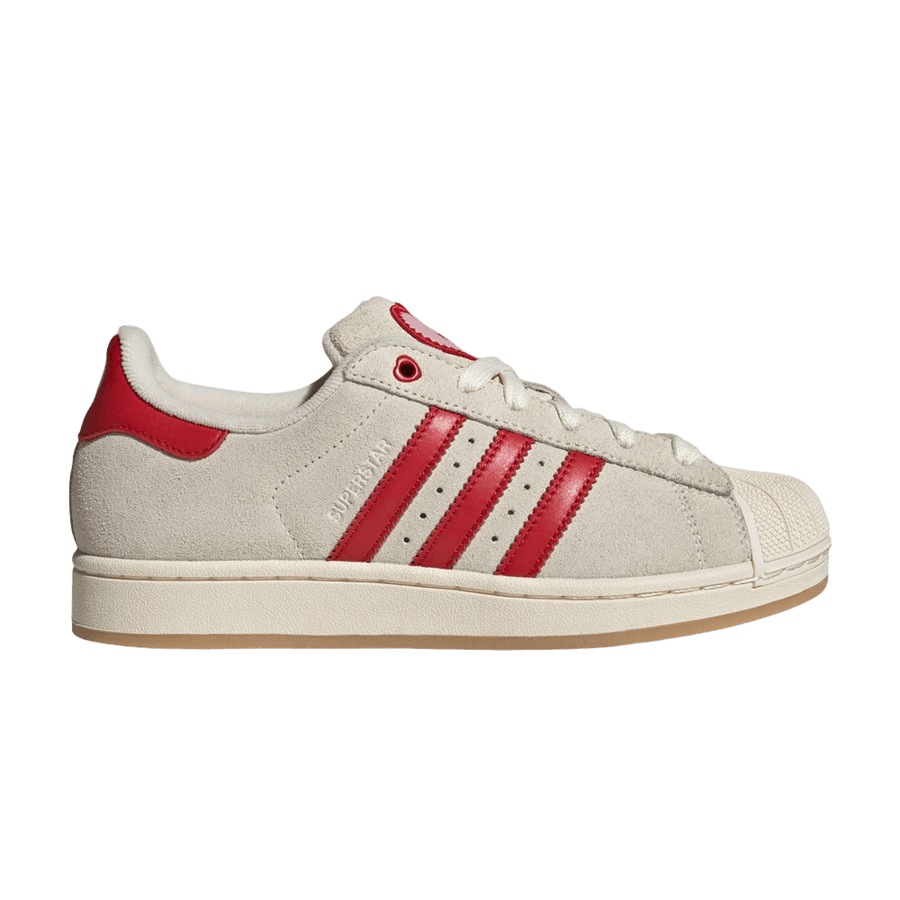 Women's Adidas Superstar II 'Cream White Better Scarlet Sandy Pink'