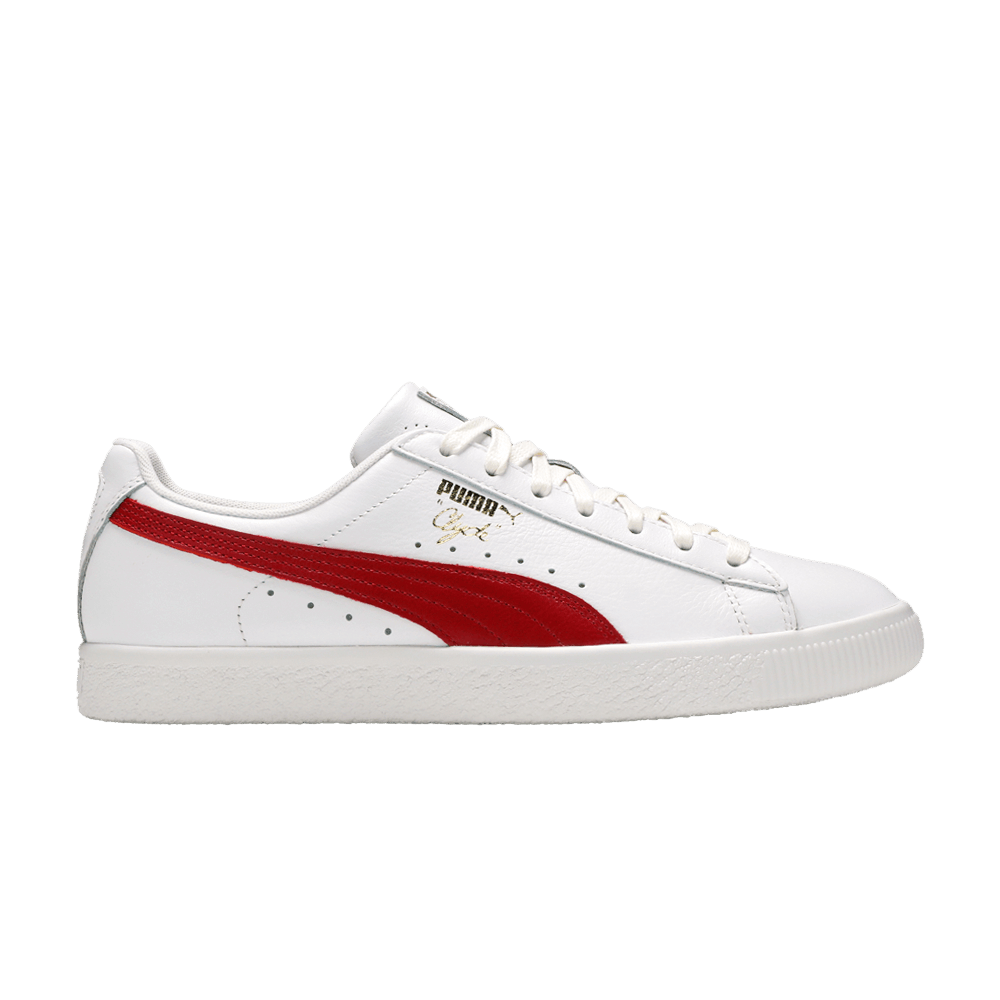 Men's Clyde Core Leather Foil 'White Cherry'