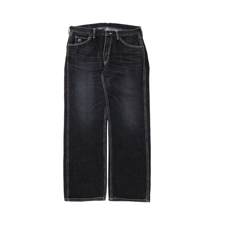 BAPE Ape Head Relaxed Fit Denim Pants Black