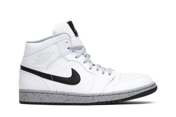 Men's Air Jordan 1 Mid 'White Cement'