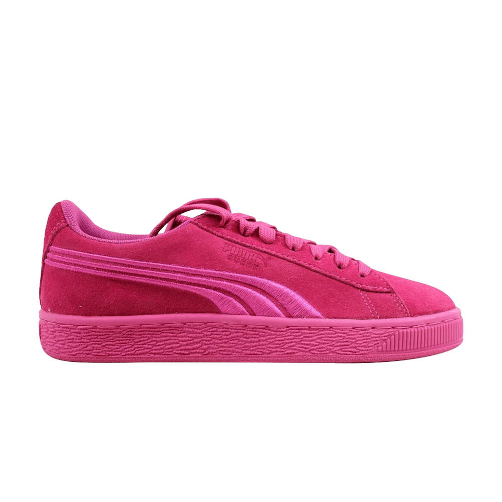 Suede Classic Badge Jr 'Shocking Pink'