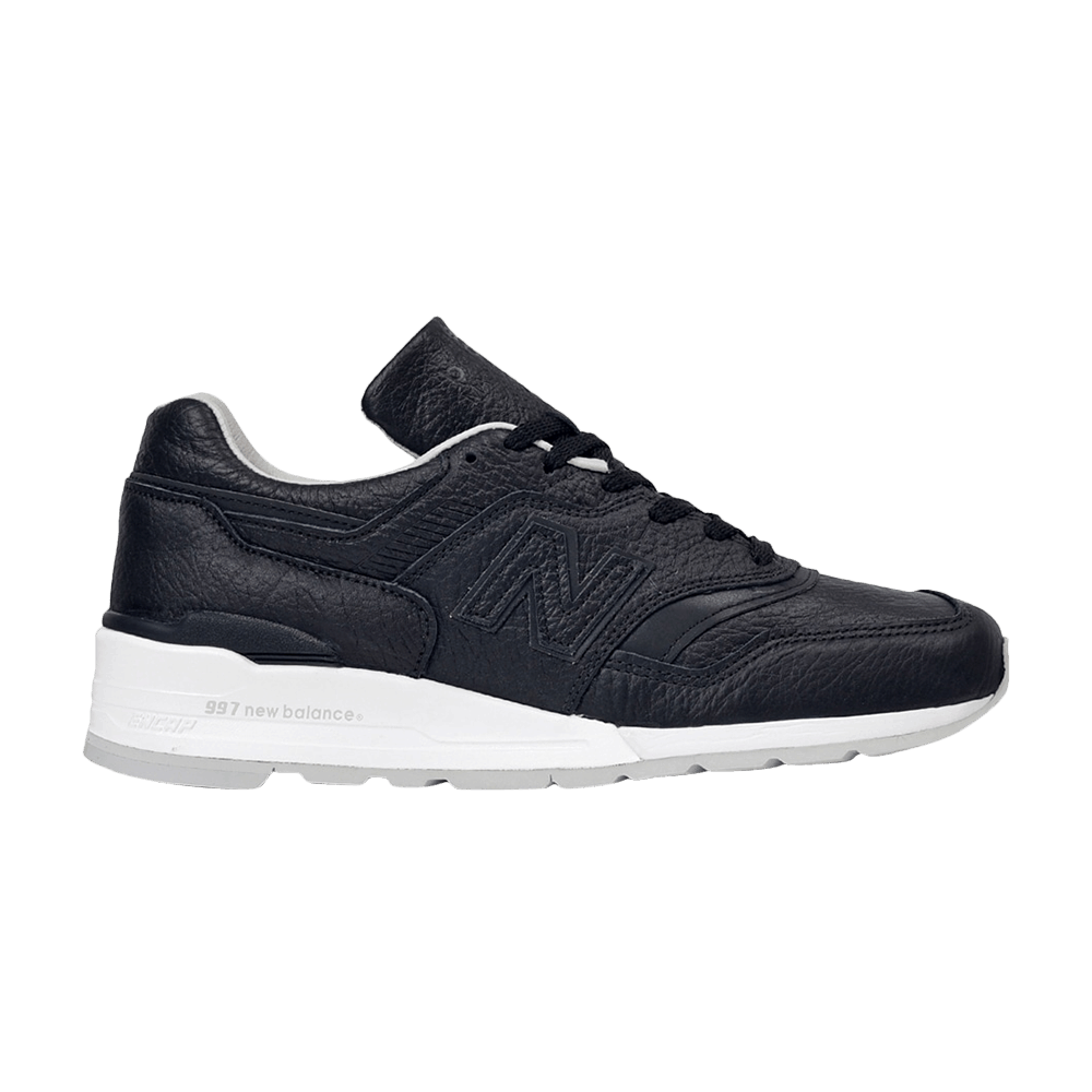 Men's 997 Leather 'Bison Capsule - Black'