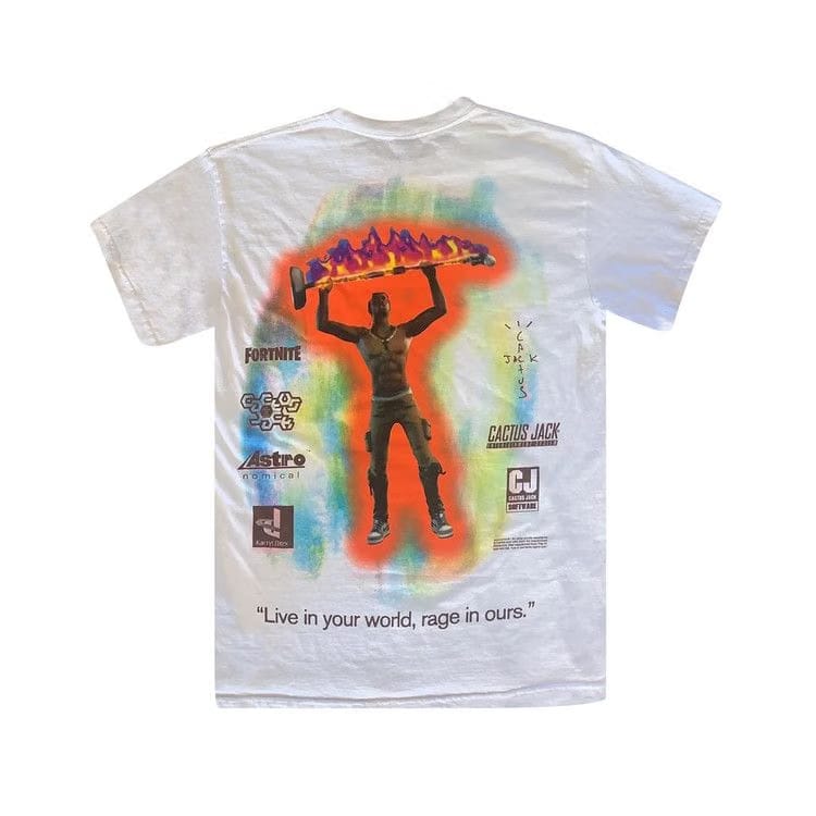 Travis Scott The Scotts Rage Emote T-Shirt White