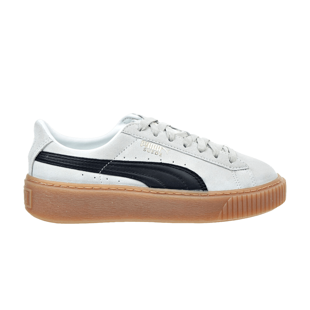 Women's Suede Platform Core 'Whisper White Black'