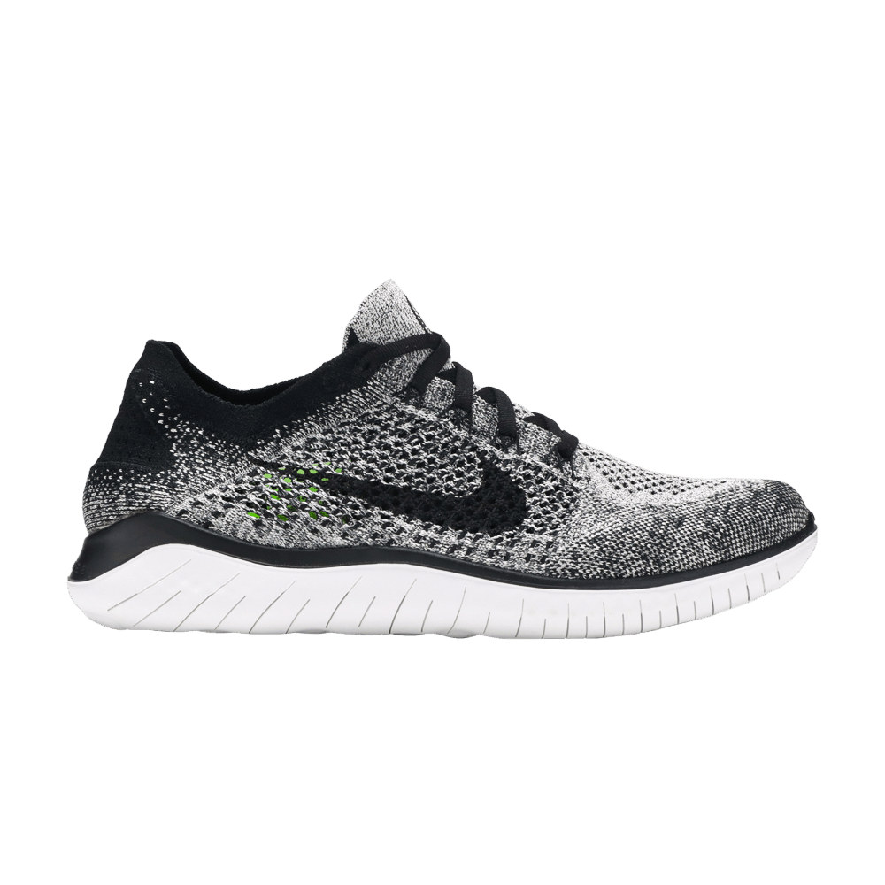 Women's Free RN Flyknit 2018 'White Black'