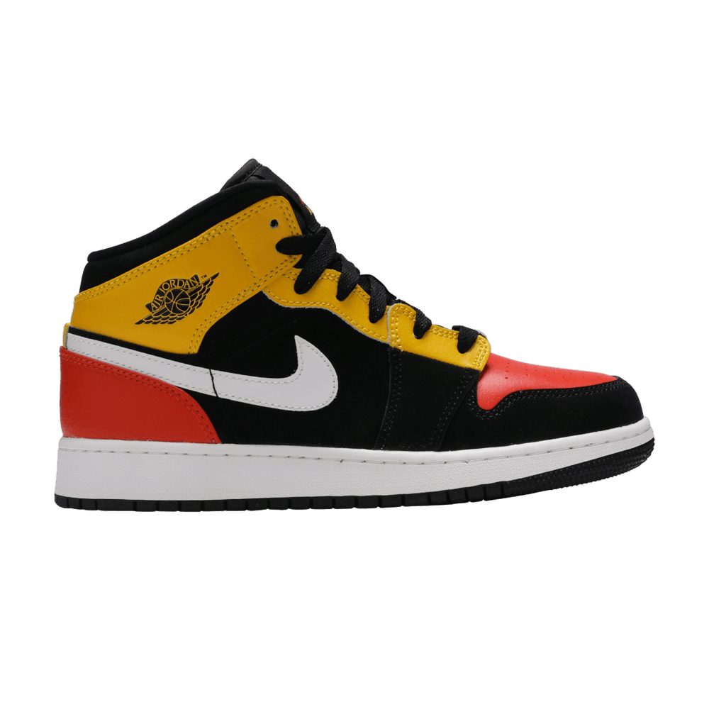 Air Jordan 1 Mid SE GS 'Amarillo Team Orange'
