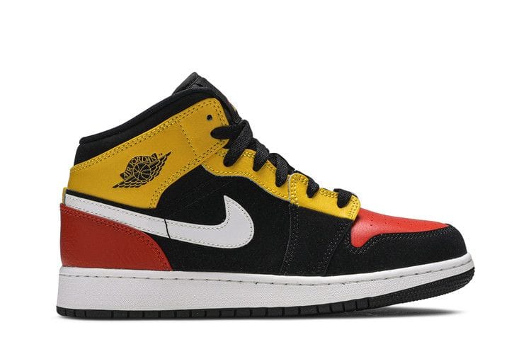 Air Jordan 1 Mid SE GS 'Amarillo Team Orange'