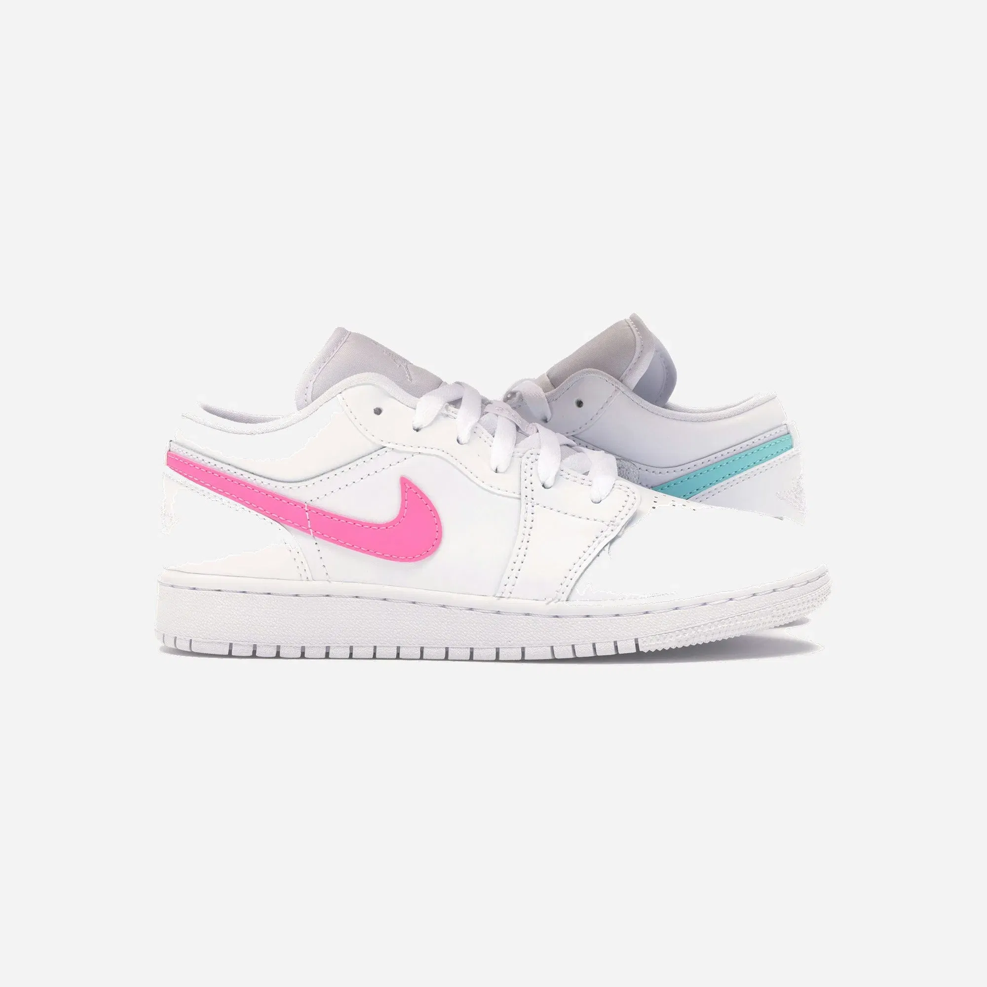 Air Jordan 1 Low GS 'White Neon'