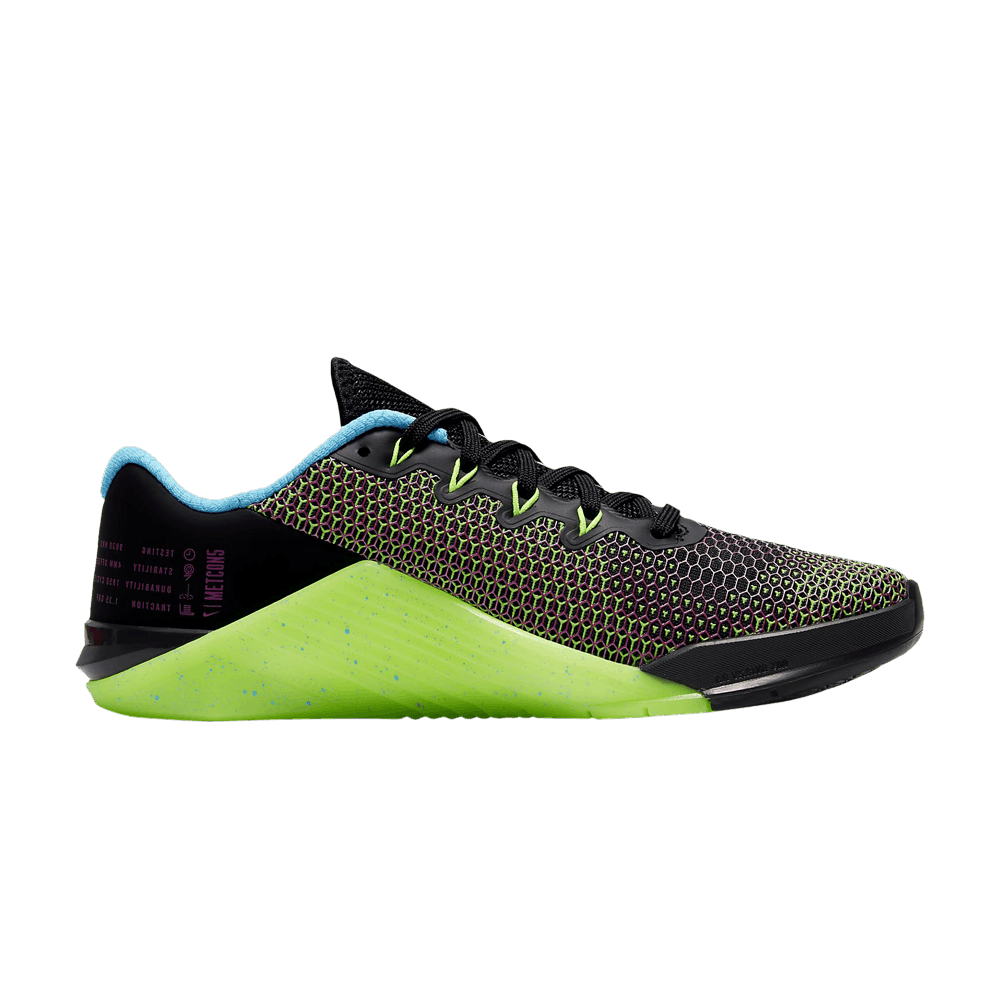 Women's Metcon 5 AMP 'Black Green Strike'