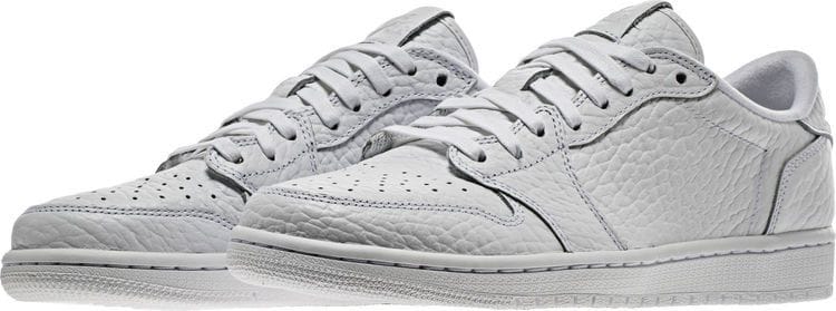 Men's Air Jordan 1 Retro Low Swooshless 'Triple White'