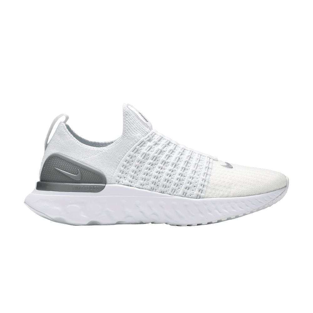 Women's React Phantom Run Flyknit 2 'True White Silver'