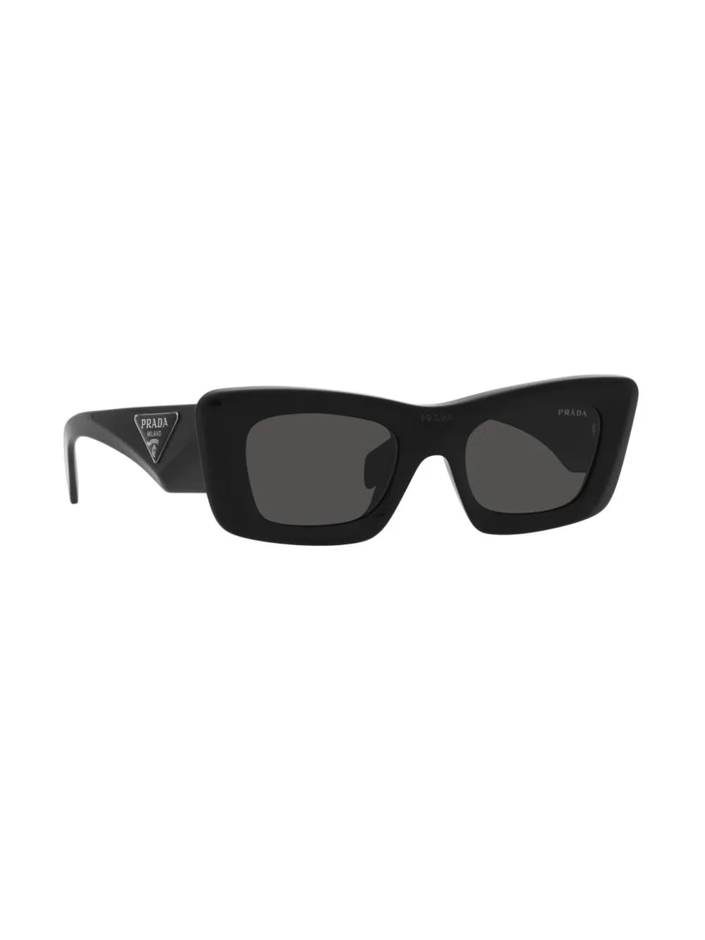 triangle-logo rectangle sunglasses