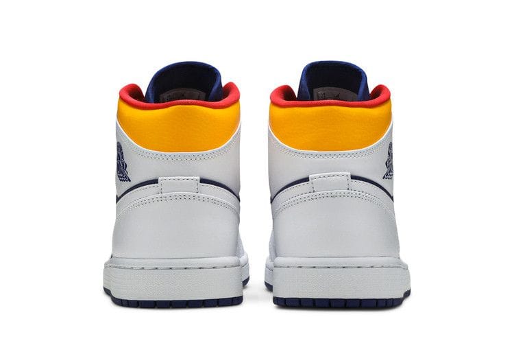 Men's Air Jordan 1 Mid 'White Deep Royal Blue'