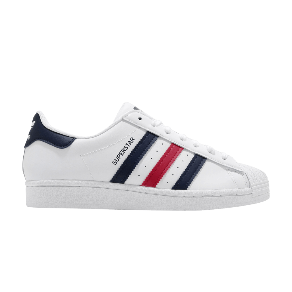 Men's Superstar 'White Scarlet'