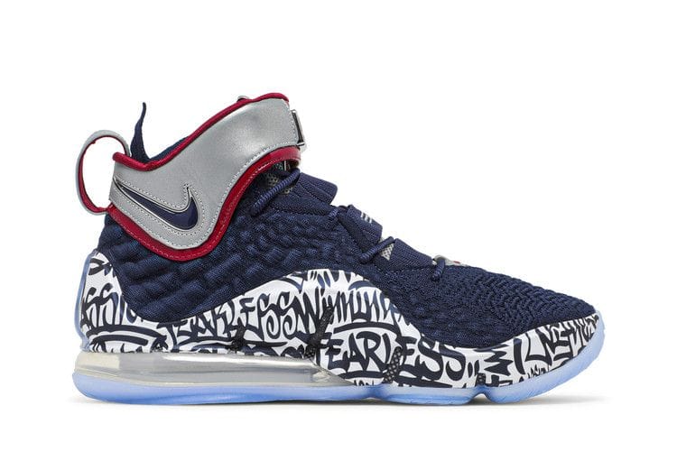 Men's LeBron 17 'LeBron 4 Cold Blue Graffiti'