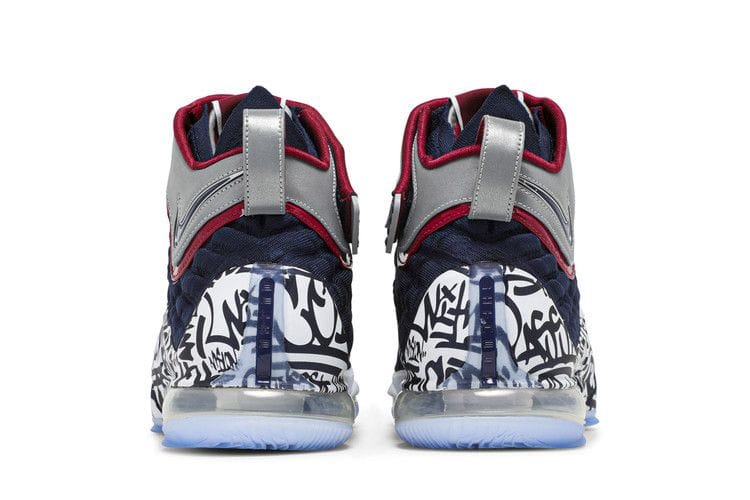 Men's LeBron 17 'LeBron 4 Cold Blue Graffiti'