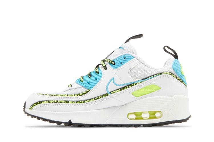 Air Max 90 SE GS 'Worldwide Pack - Blue Fury Volt'