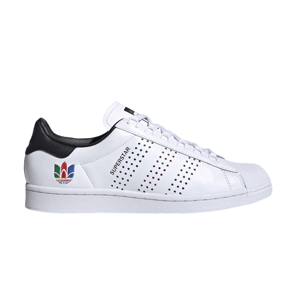 Men's Superstar 'Colorful Trefoil - Cloud White'